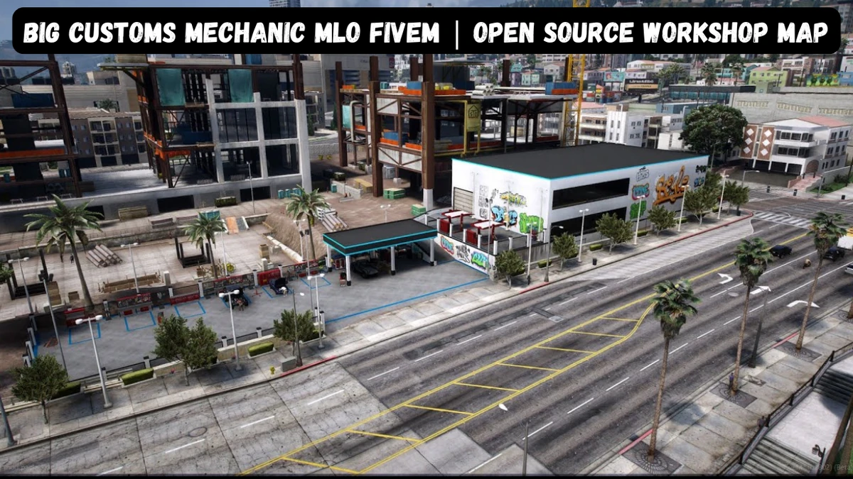 Big Customs Mechanic MLO FiveM | Open Source Workshop Map